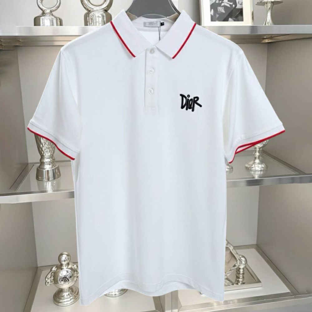 Dior White Premium Quality T-Shirt-thumb-0
