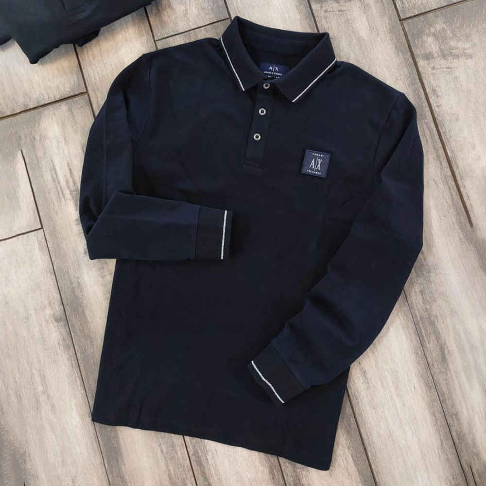 Armani Exchange Navy Blue Premium Quality Polo Shirt-1