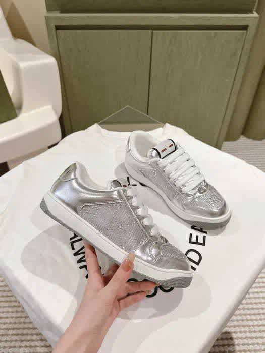 Gucci GG Silver Trainer Sneaker-thumb-2