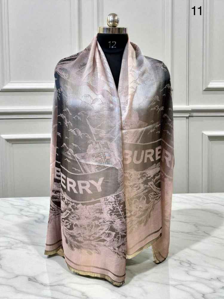 Burberry Cashmere Beige Woollen Stole-thumb-0