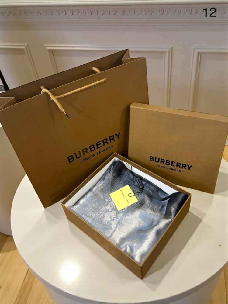 Burberry Cashmere Blue Woollen Stole-thumb-1