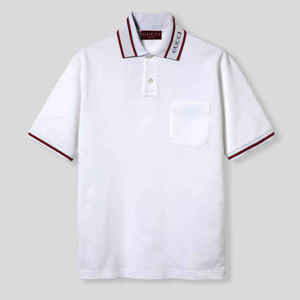 Gucci White Premium Quality Polo T-shirt-3