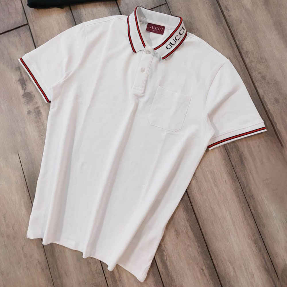 Gucci White Premium Quality Polo T-shirt-4