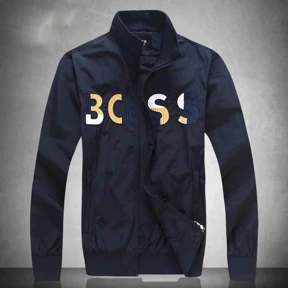 Boss Embroidered logo Blue Premium Quality Zipper-1