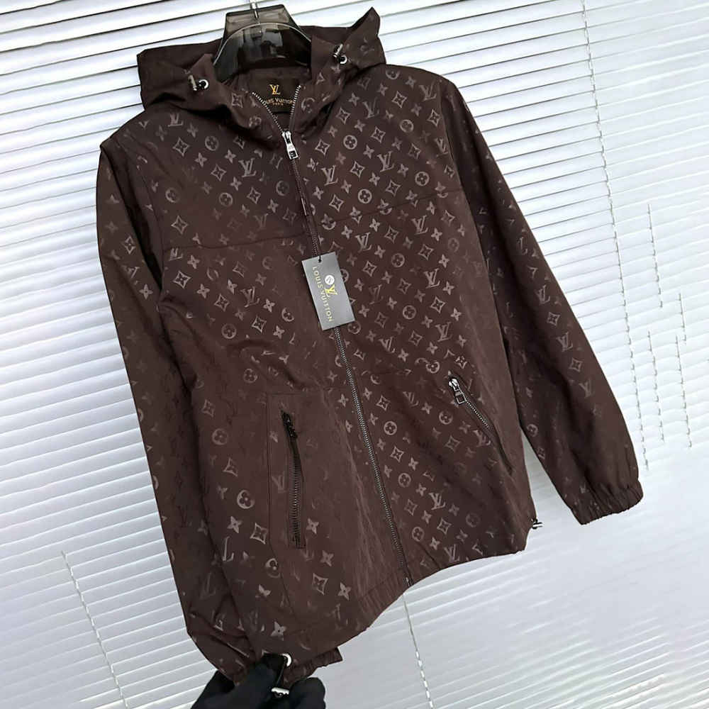 Louis Vuitton Embroidered logo Brown Premium Zipper-thumb-2