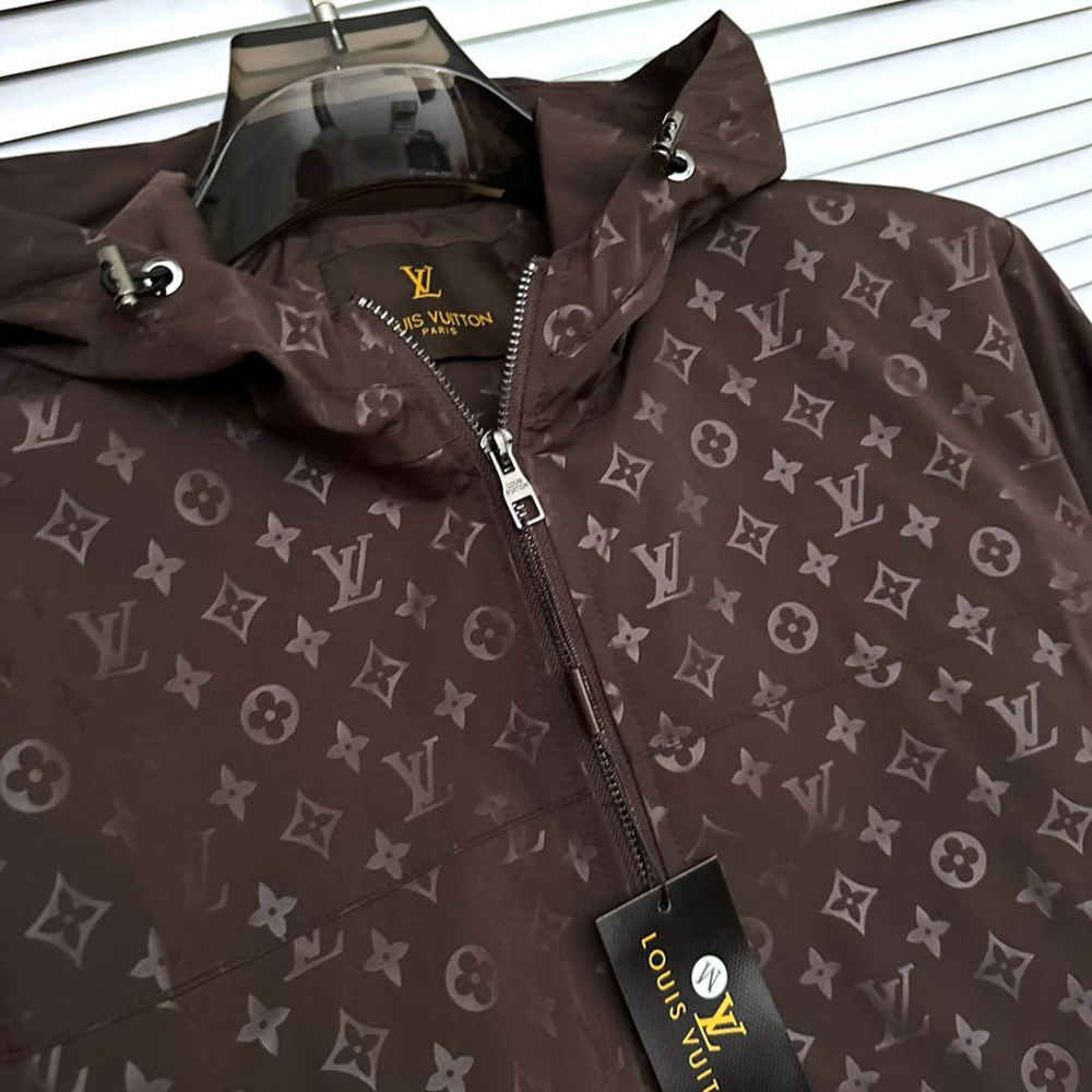 Louis Vuitton Embroidered logo Brown Premium Zipper-thumb-3