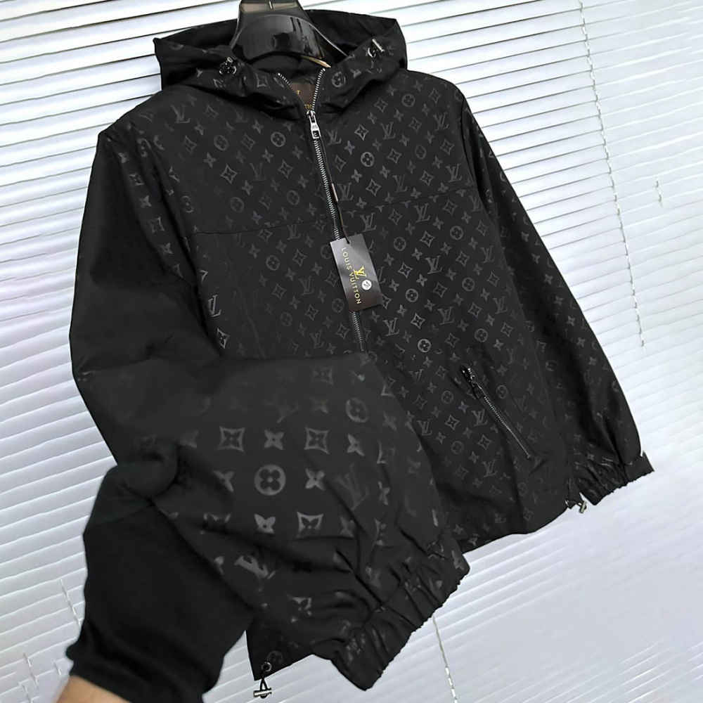 Louis Vuitton Embroidered logo Black Premium Zipper-2