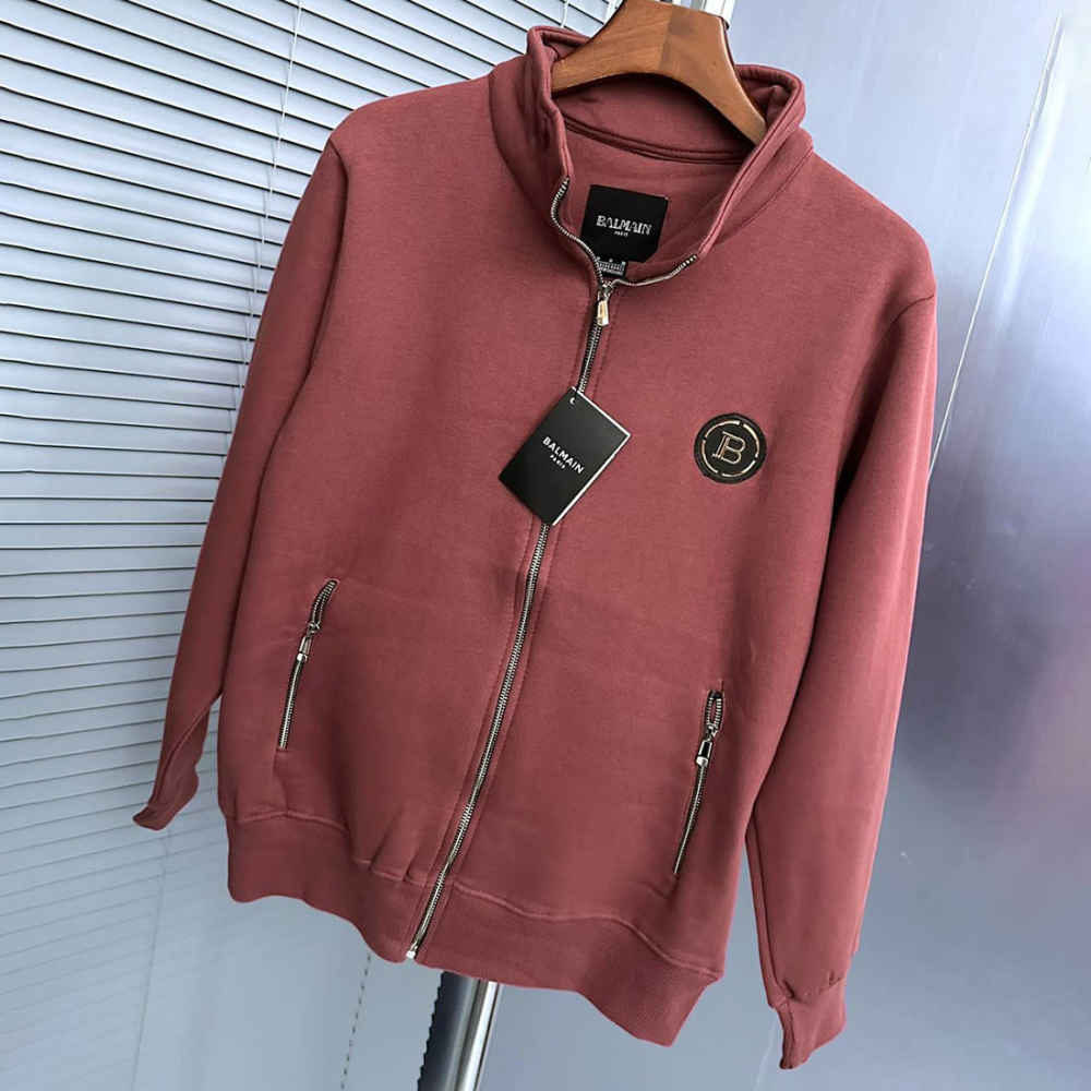 Balmain Maroon Premium Quality Zipper-thumb-3