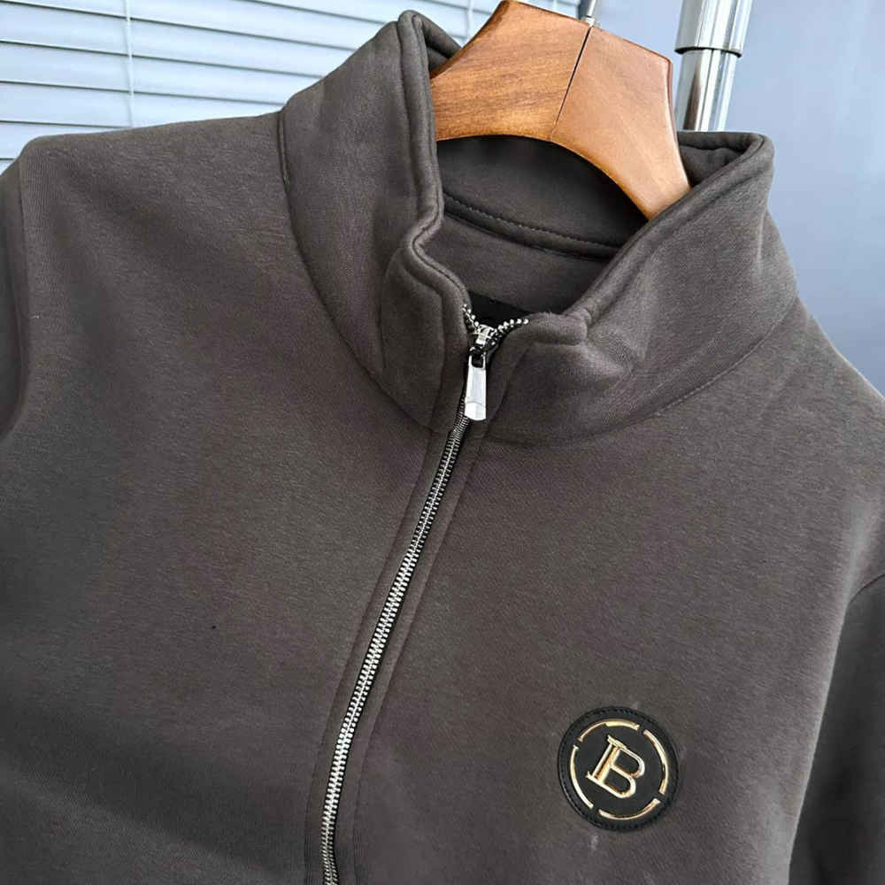 Balmain Dark Brown Premium Quality Zipper-thumb-5