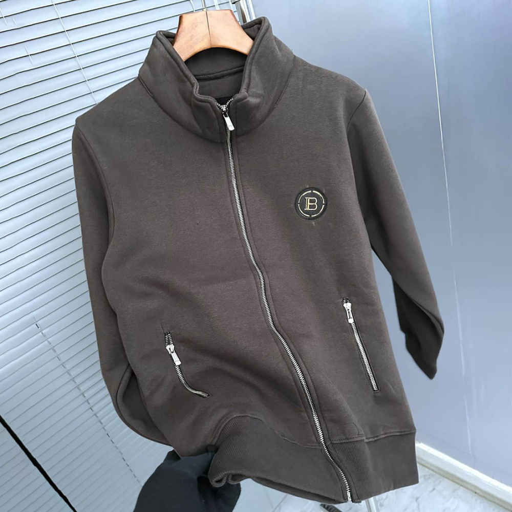 Balmain Dark Brown Premium Quality Zipper-thumb-4