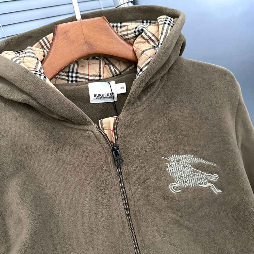 Burberry Brown Premium Quality Zipper-thumb-2