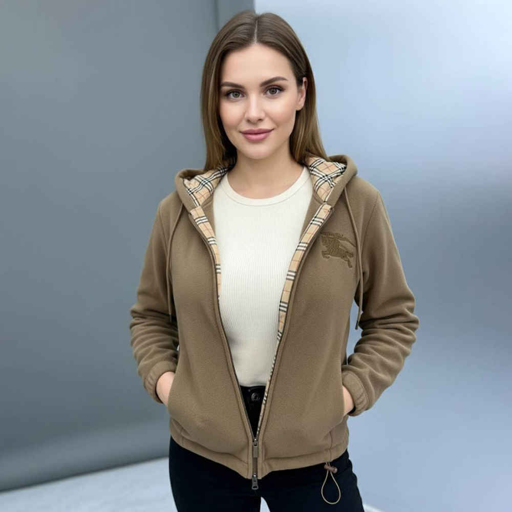 Burberry Brown Premium Quality Jacket-thumb-1