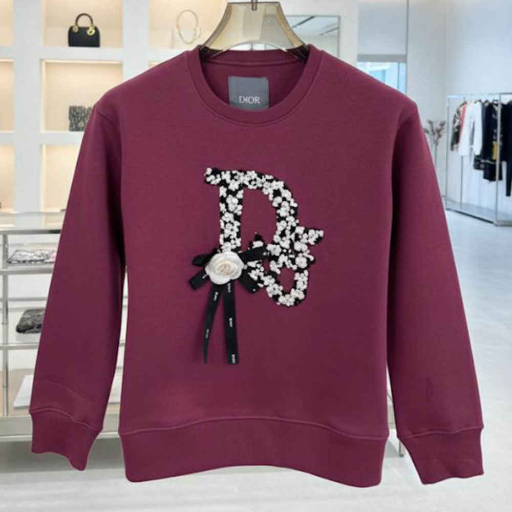 Dior Pink Premium Quality Sweatshirt-thumb-2