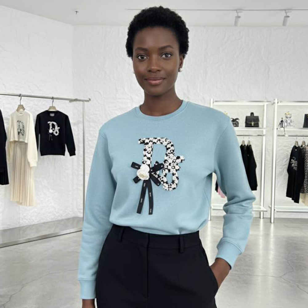 Dior Sky Blue Premium Quality Sweatshirt-thumb-0