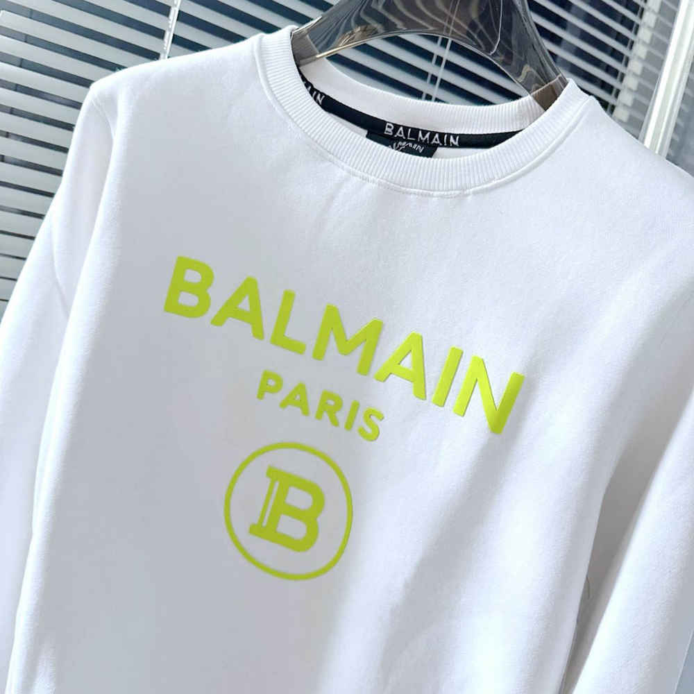 Balmain White Premium Quality Sweatshirt-thumb-2
