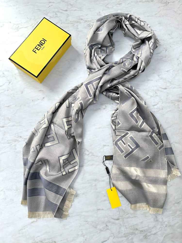 Fendi Grey Premium Quality Stole-1