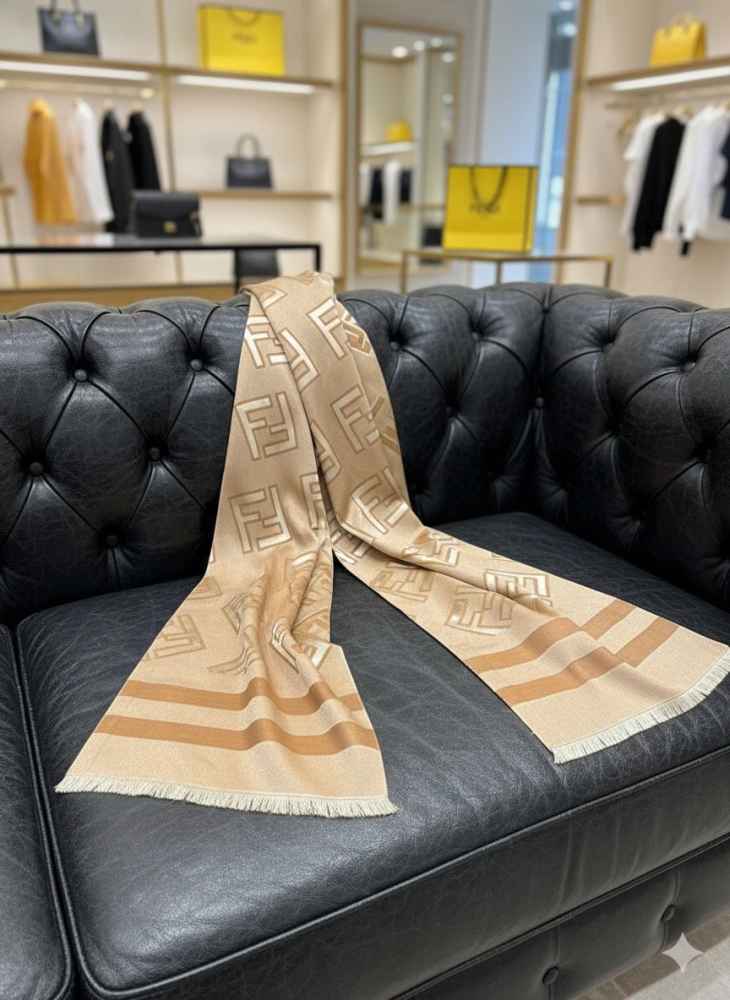 Fendi Beige Premium Quality Stole-thumb-2