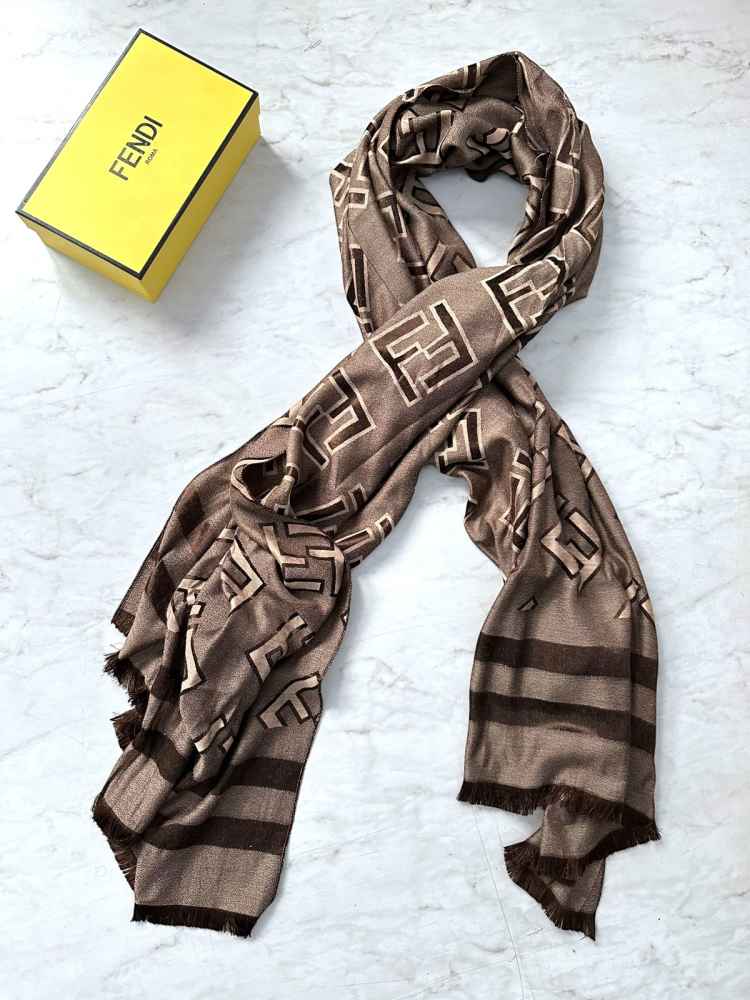 Fendi Brown Premium Quality Stole-1