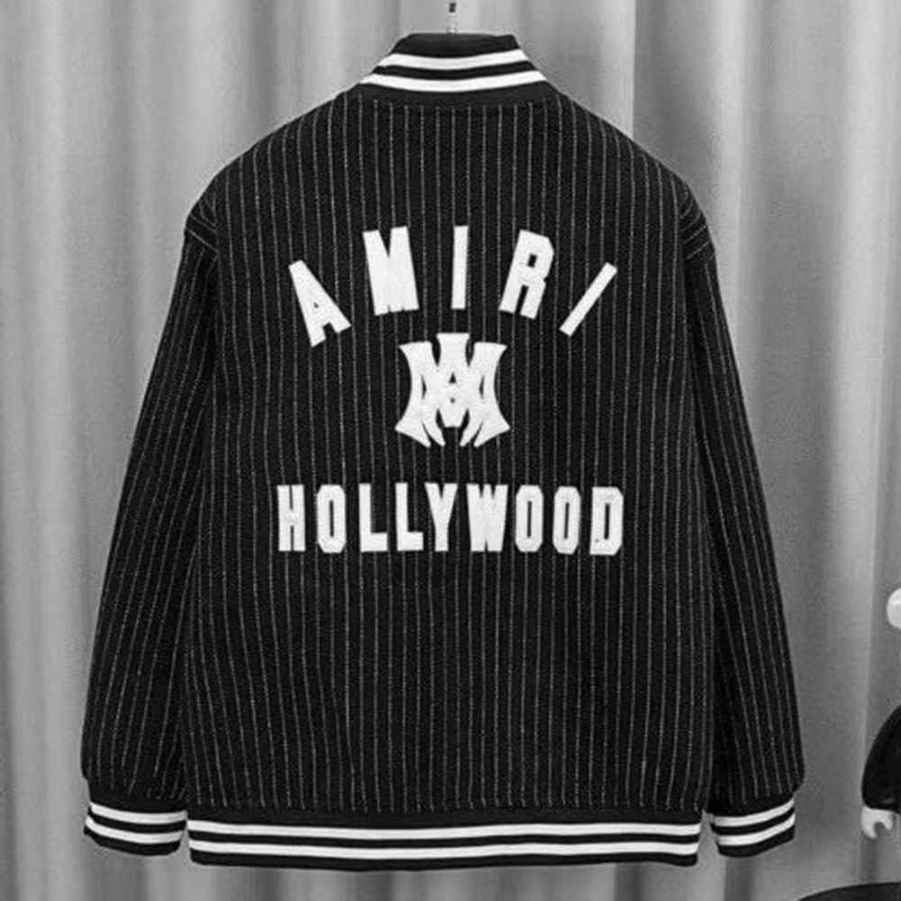 Amiri Embroidered logo Black Premium Quality Zipper-thumb-2