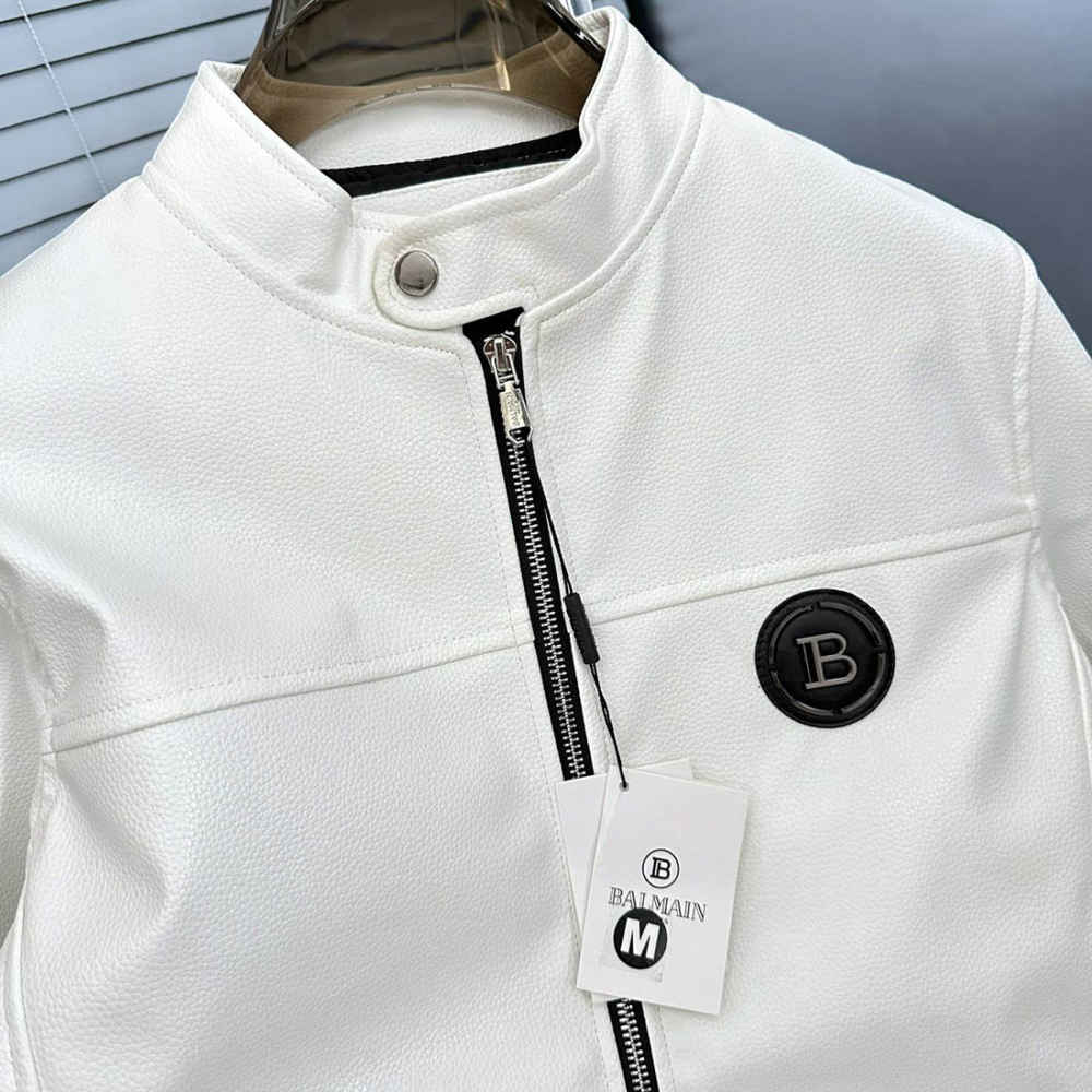 Balmain White Premium Quality Jacket-thumb-6