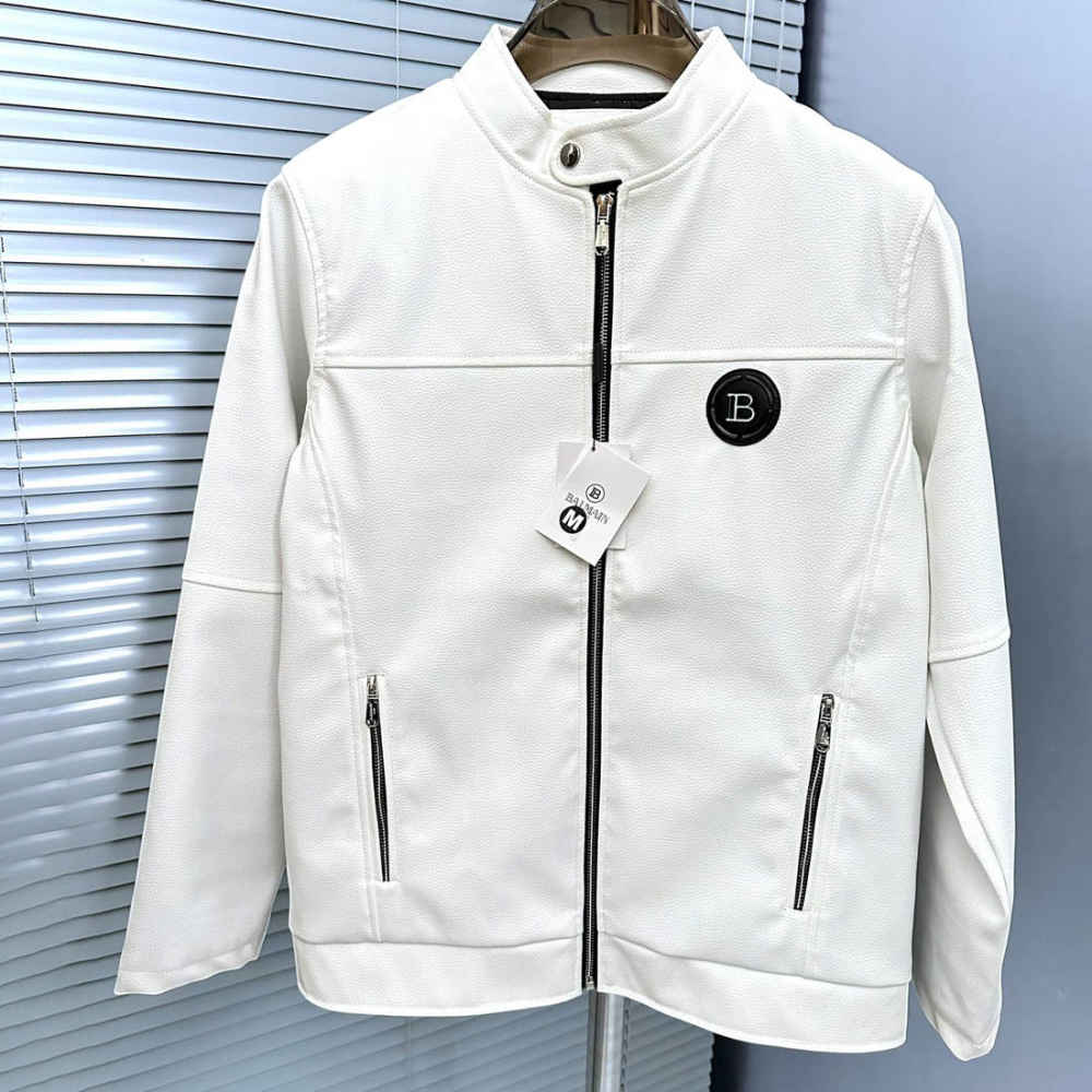 Balmain White Premium Quality Jacket-thumb-3