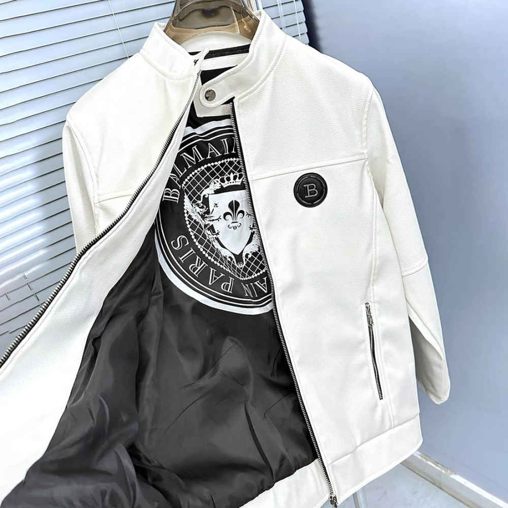 Balmain White Premium Quality Jacket-thumb-7