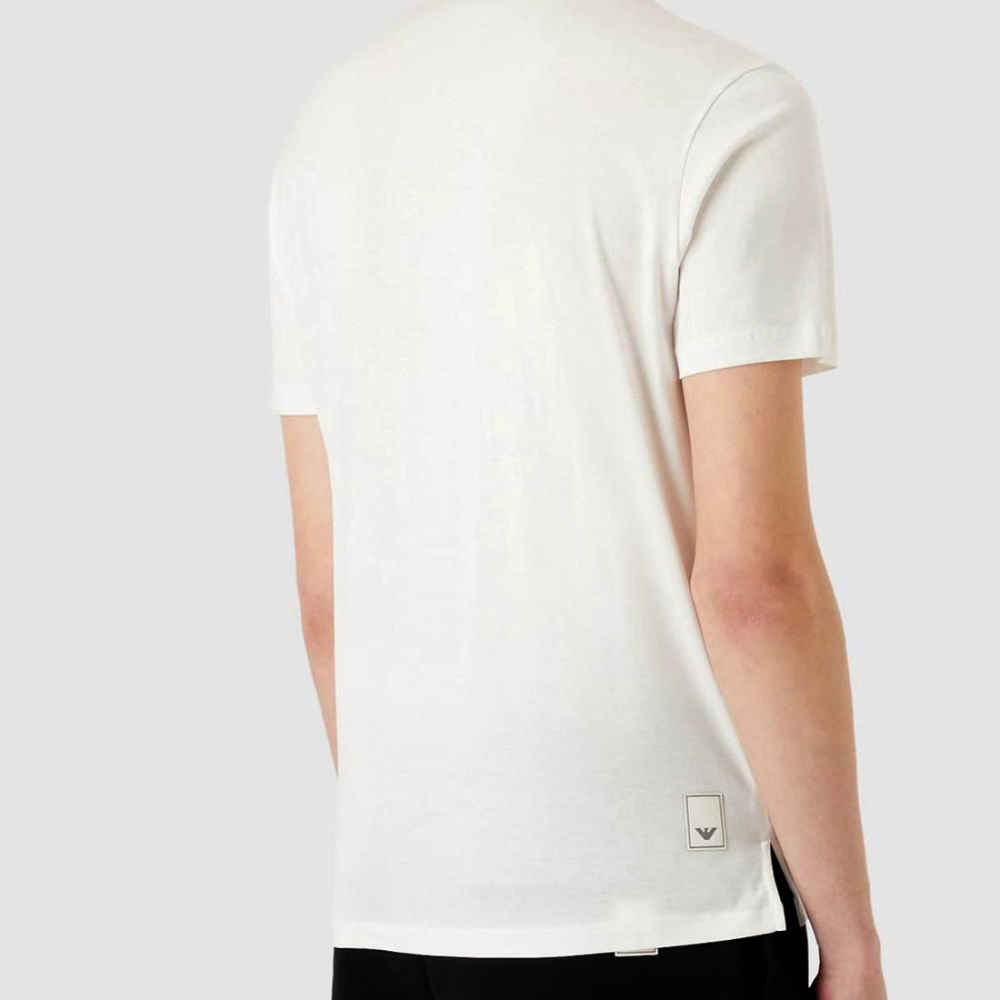 Emporio Armani White Polo T-Shirt-thumb-3