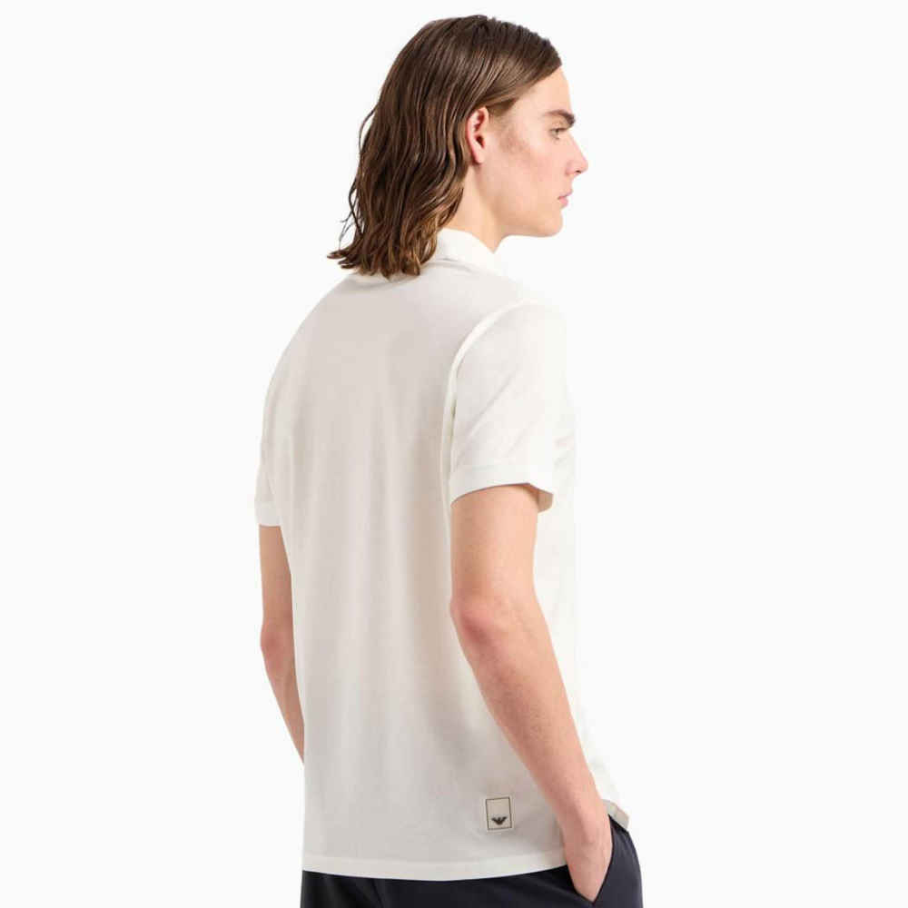 Emporio Armani White Polo T-Shirt-thumb-1
