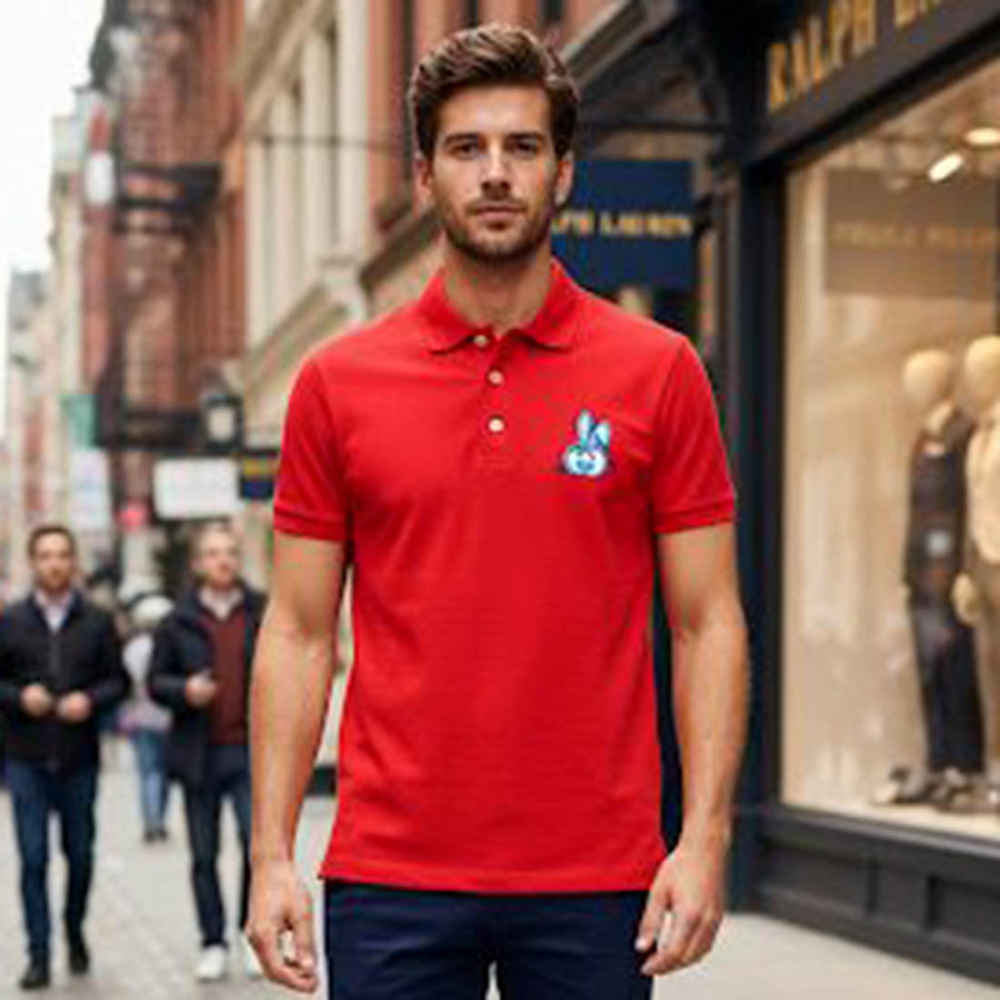 Gucci Red Premium Quality Polo T-shirt-thumb-0