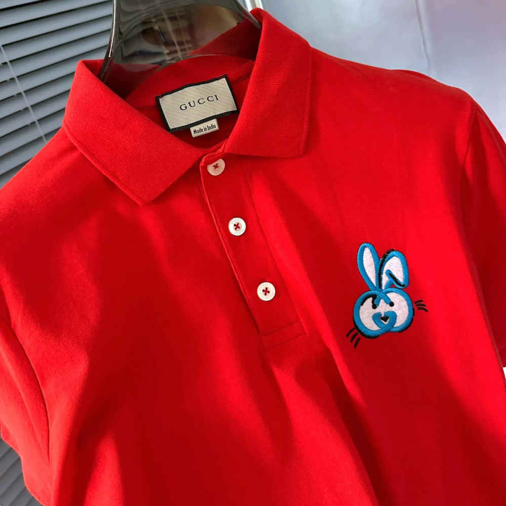 Gucci Red Premium Quality Polo T-shirt-thumb-2
