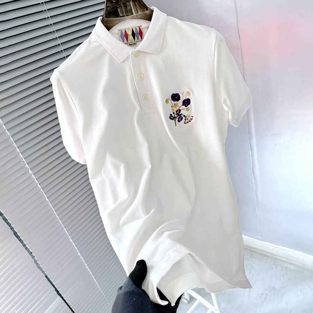 Gucci White Premium Quality Polo T-shirt-1