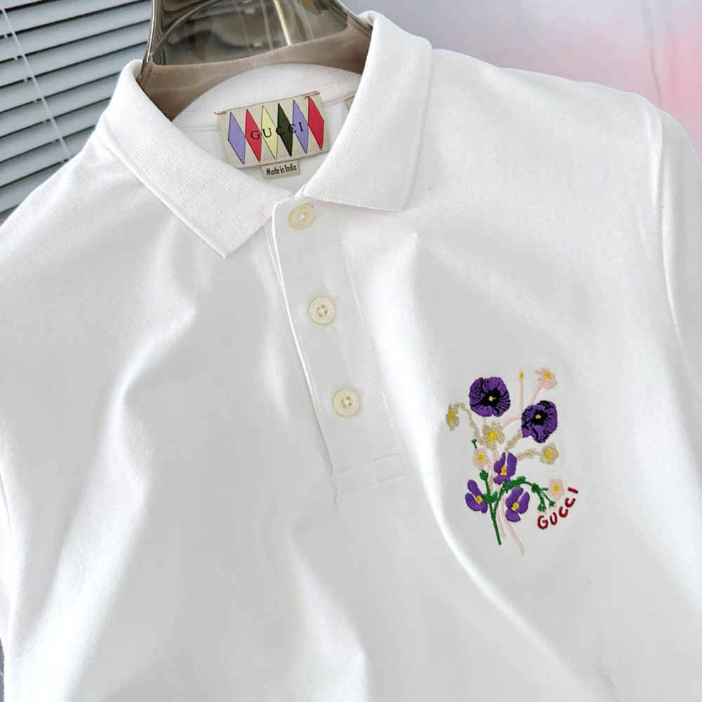Gucci White Premium Quality Polo T-shirt-2
