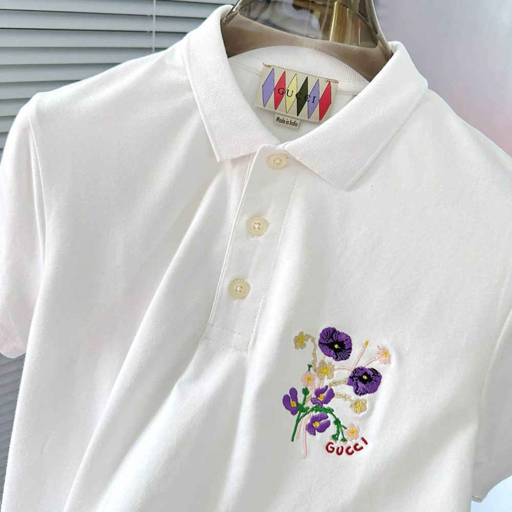 Gucci White Premium Quality Polo T-shirt-3
