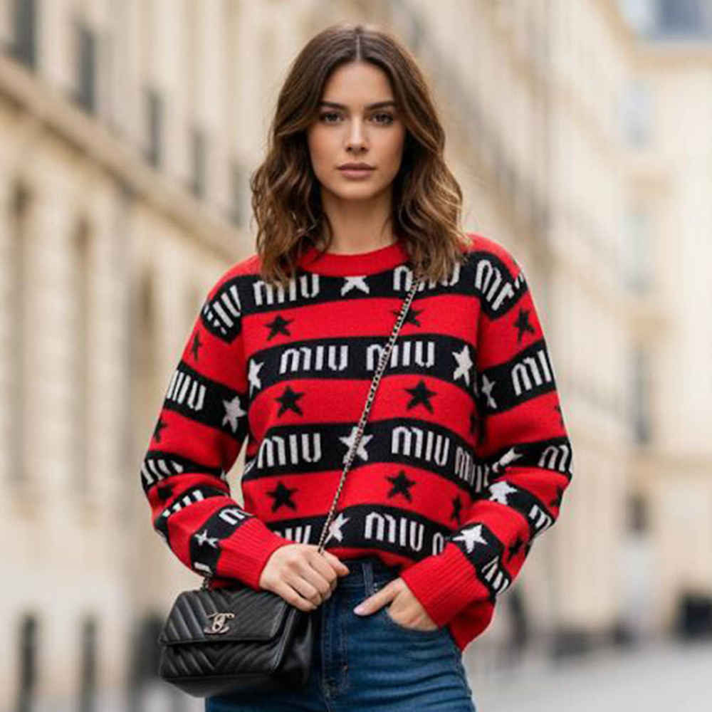 Miu Miu Red Premium Quality Sweater-thumb-0