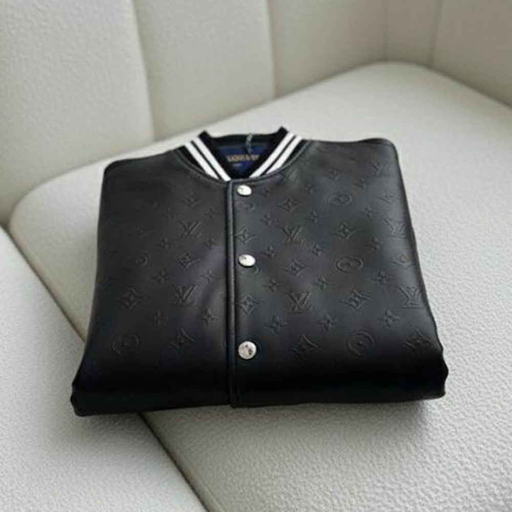 Louis Vuitton Embroidered logo Black Premium Jacket-thumb-4