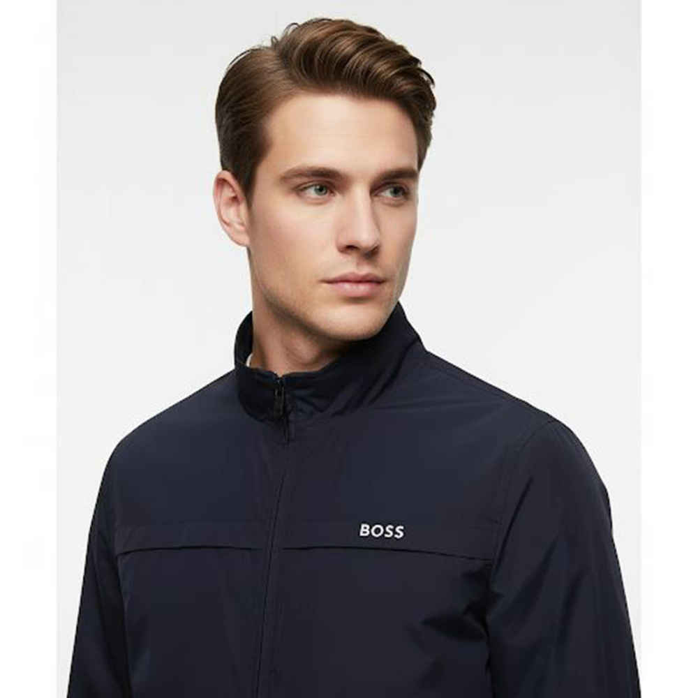 Boss Embroidered logo Blue Premium Quality Zipper-1