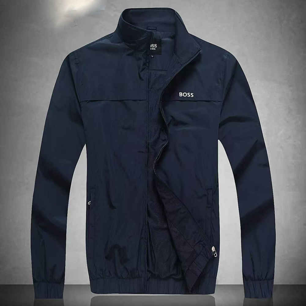 Boss Embroidered logo Blue Premium Quality Zipper-2