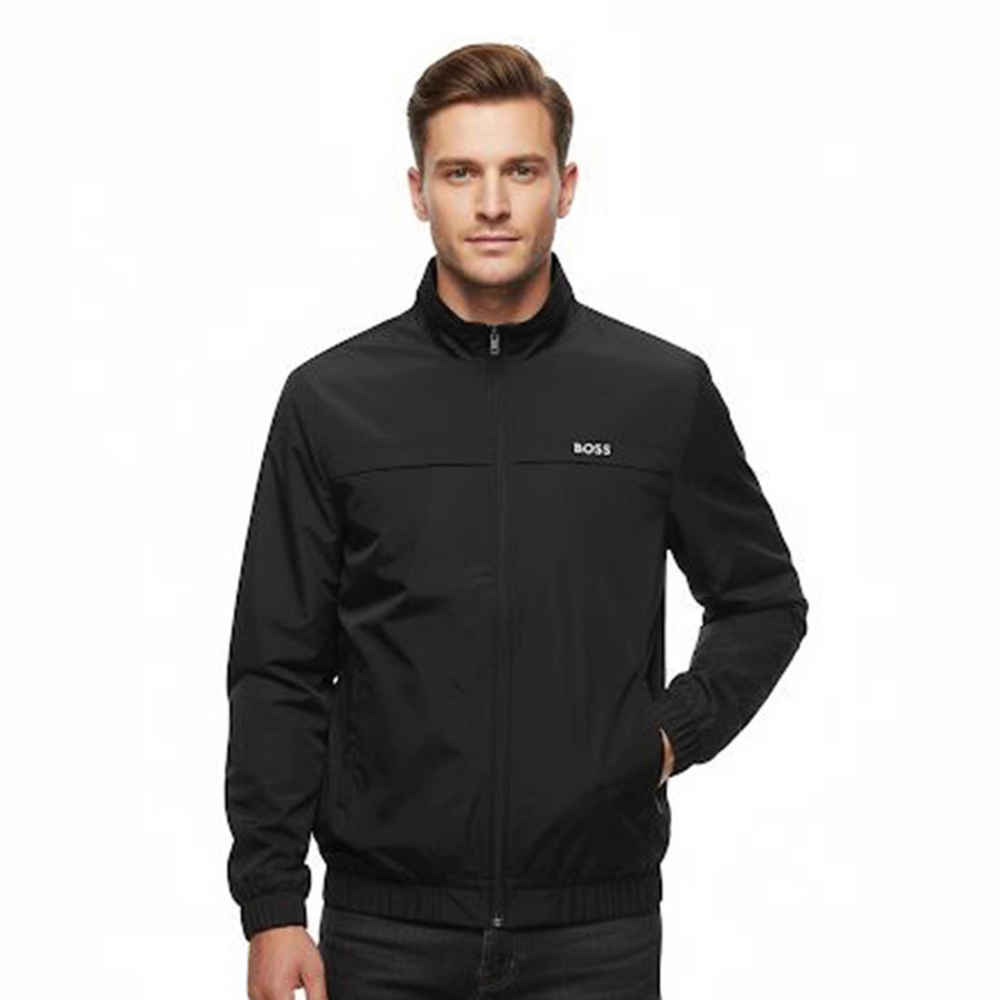 Boss Embroidered logo Black Premium Quality Zipper-1