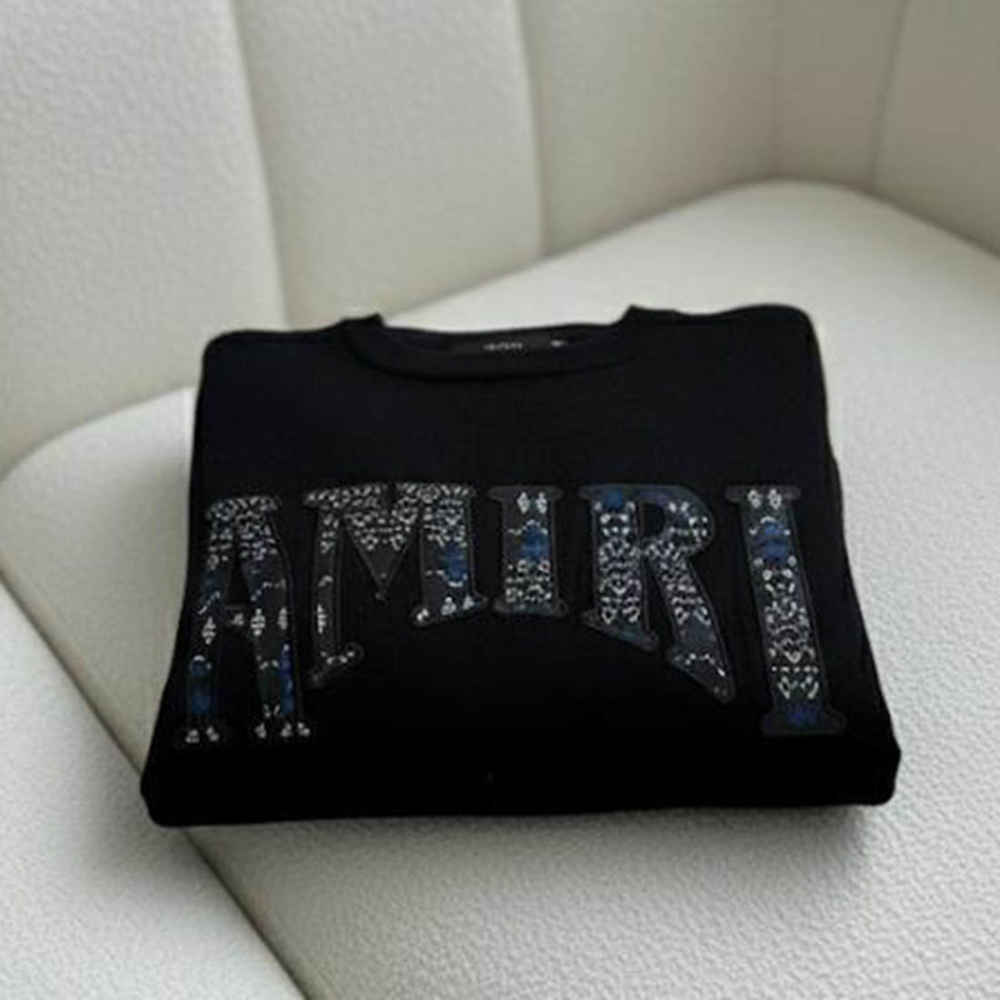 Amiri High End Authentic Black Crewneck Pullover-2