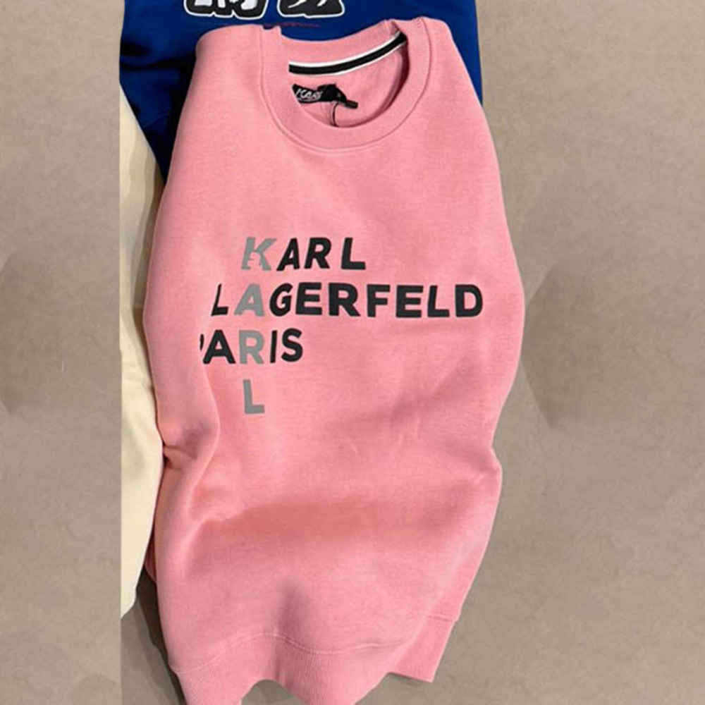 Karl Lagerfeld Peach Premium Quality Sweatshirt-thumb-1