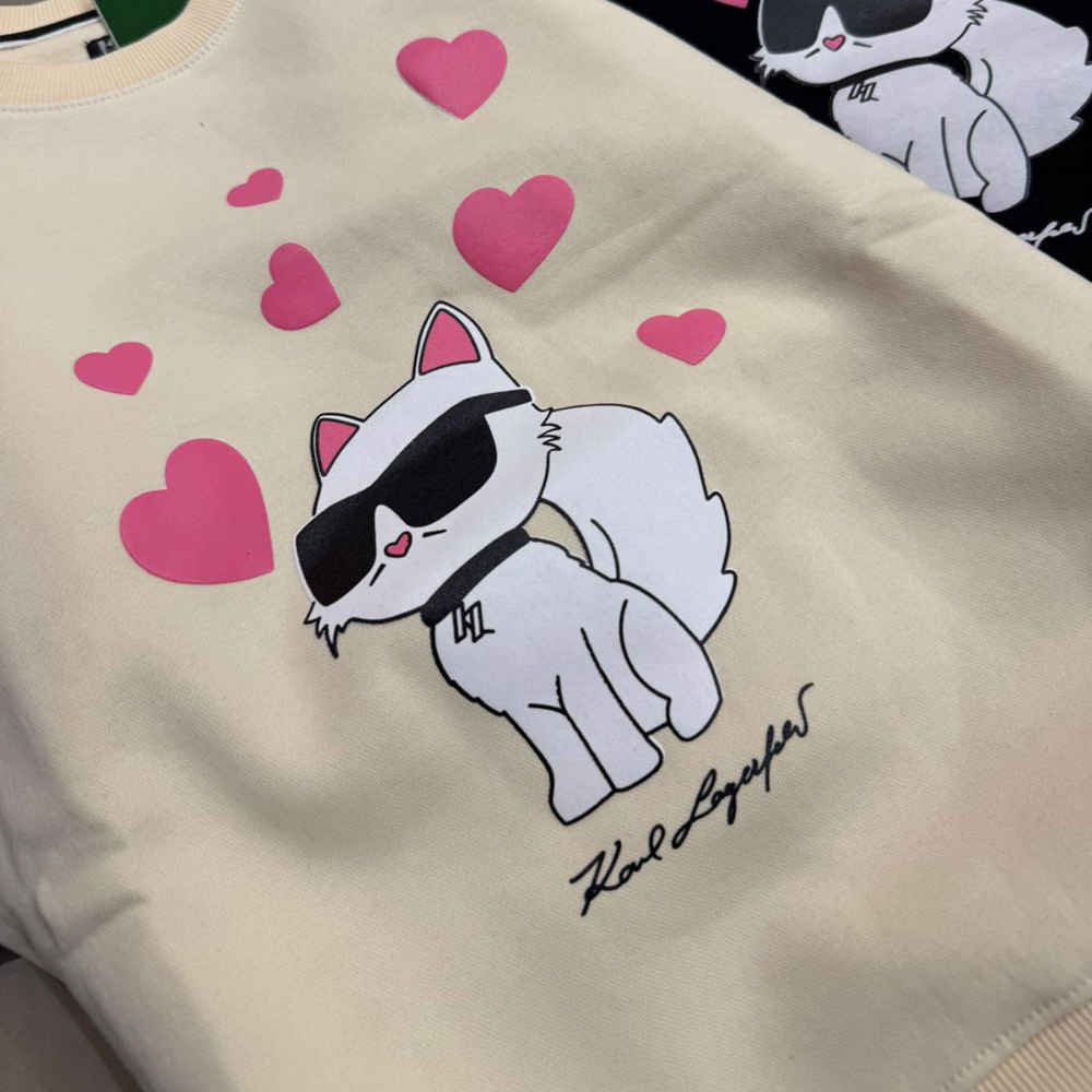 Karl Lagerfeld Cream Premium Quality Sweatshirt-thumb-1