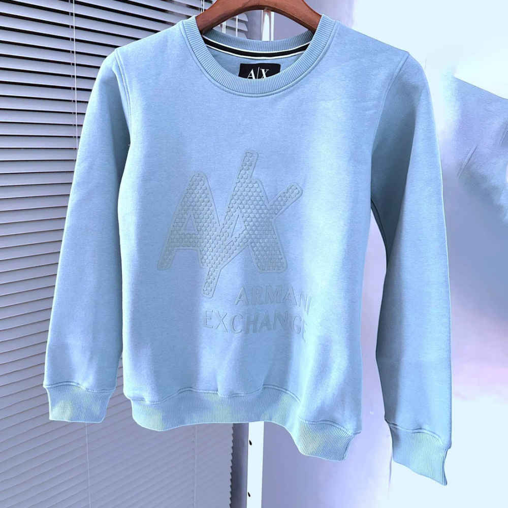 Armani Exchange Sky Blue Premium Quality Sweatshirt-1