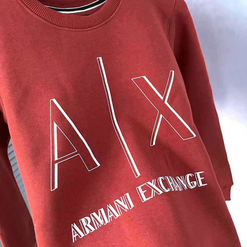 Armani Exchange Red Premium Quality Sweatshirt-thumb-2