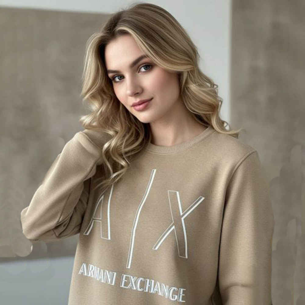 Armani Exchange Brown Premium Quality Sweatshirt-thumb-0