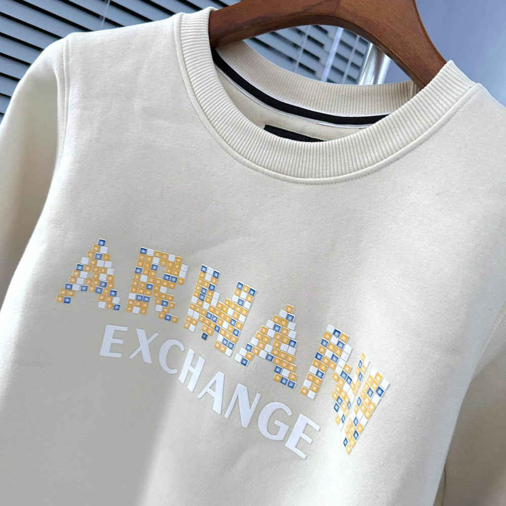 Armani Exchange Cream Premium Quality Sweatshirt-3