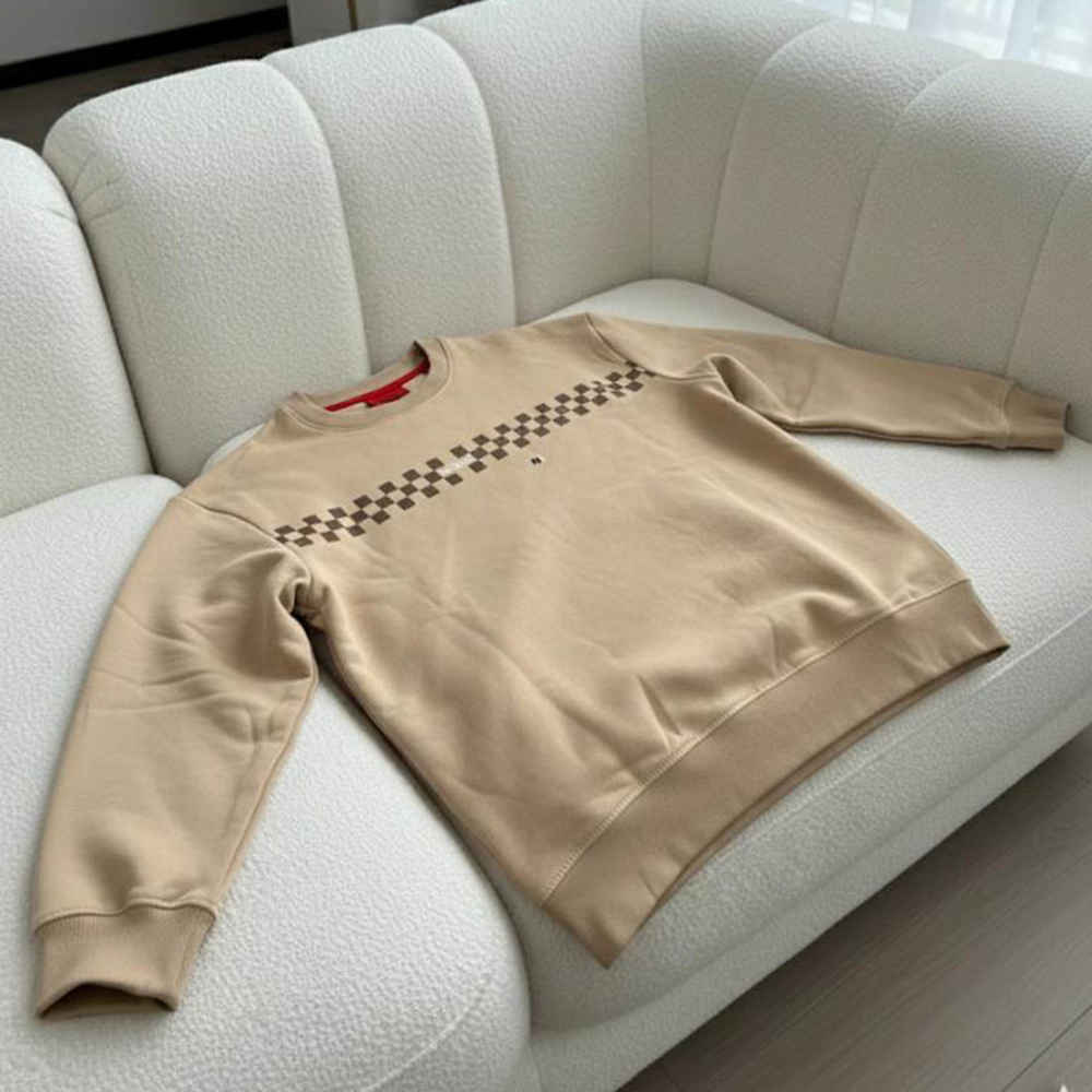 Boss Embroidery Brown cotton Sweatshirt-2