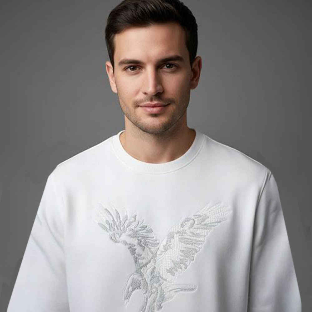 Armani Exchange White Premium Quality Sweatshirt-1