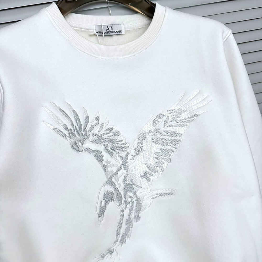 Armani Exchange White Premium Quality Sweatshirt-3