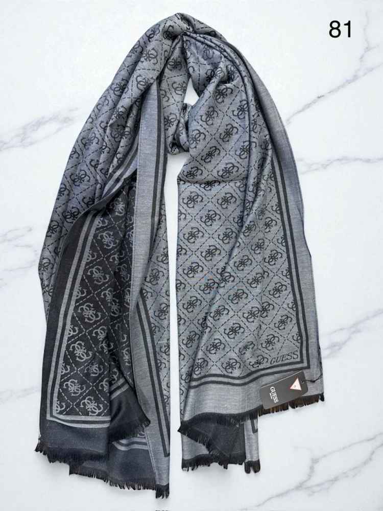 Guess Semi Grey Reversible Wool Blend Stole-thumb-0