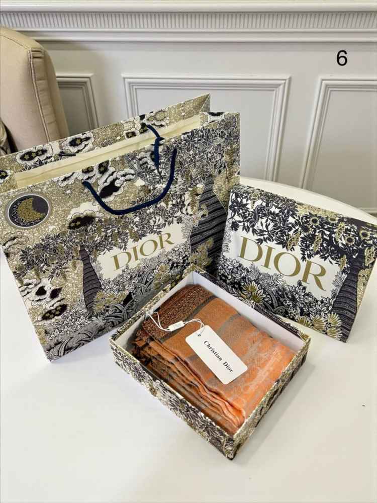 Christian Dior Orange Premium Quality Woollen Stole-1